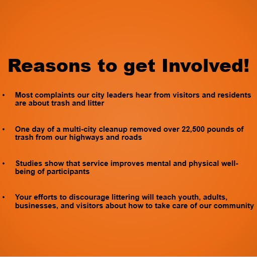 Reasons to get Involved!